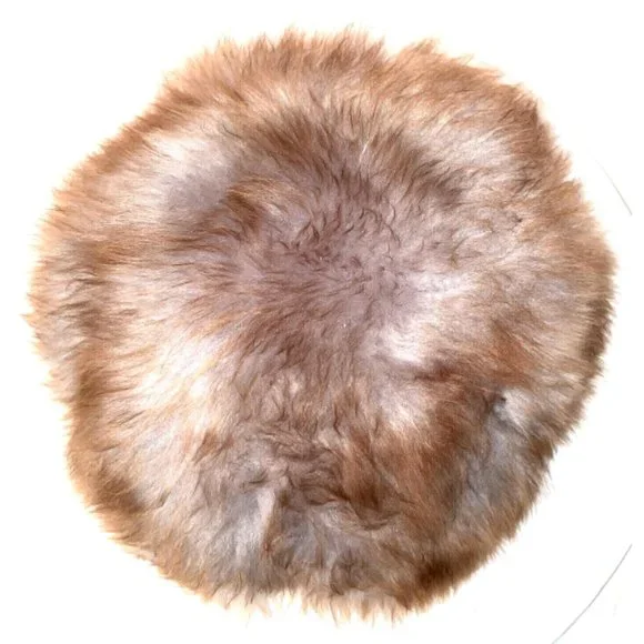 Fur Hat Vintage Brown in Box 50s 60s Mink? Excellent Condition - Picture 3 of 13